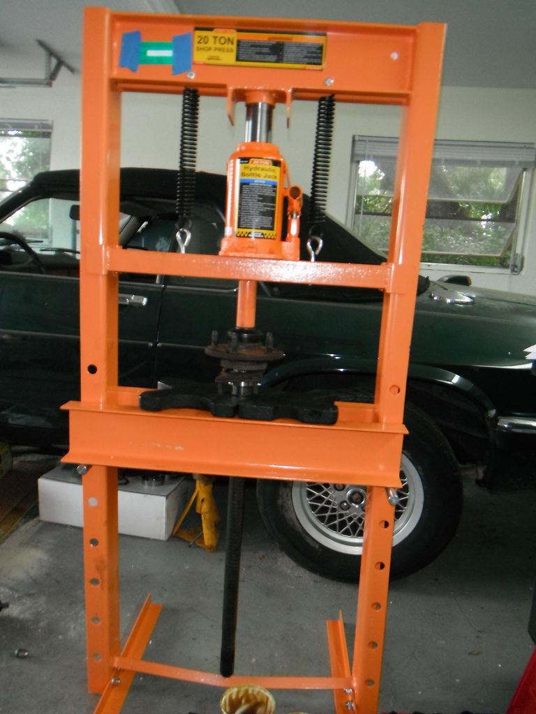 how to press on rear axle bearings